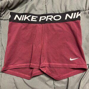 Nike Pro Dri-FIT Shorts – Red (Size M)